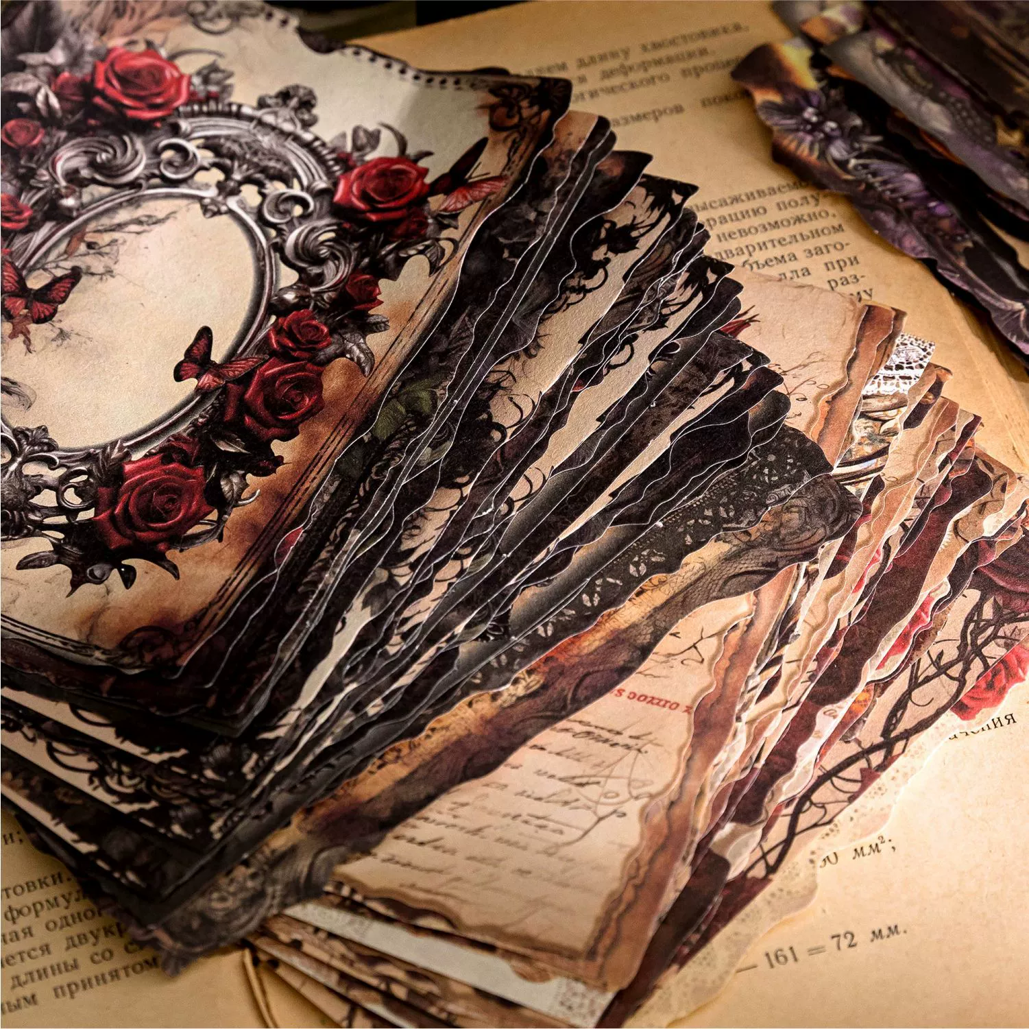 Материал Mo Mo Paper Secrets Garden Серия Ретро Руководство DIY Материалы для украшения Нижний 30 листов 6 вариантов