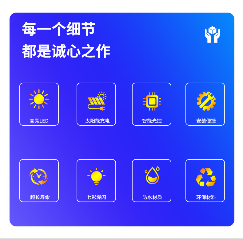 Car Solar Warning Strobe Light Motorcycle Electric Vehicle Anti-Rear Collision Light Modified Decorative Double Row Lamp Beads High Brightness Led
