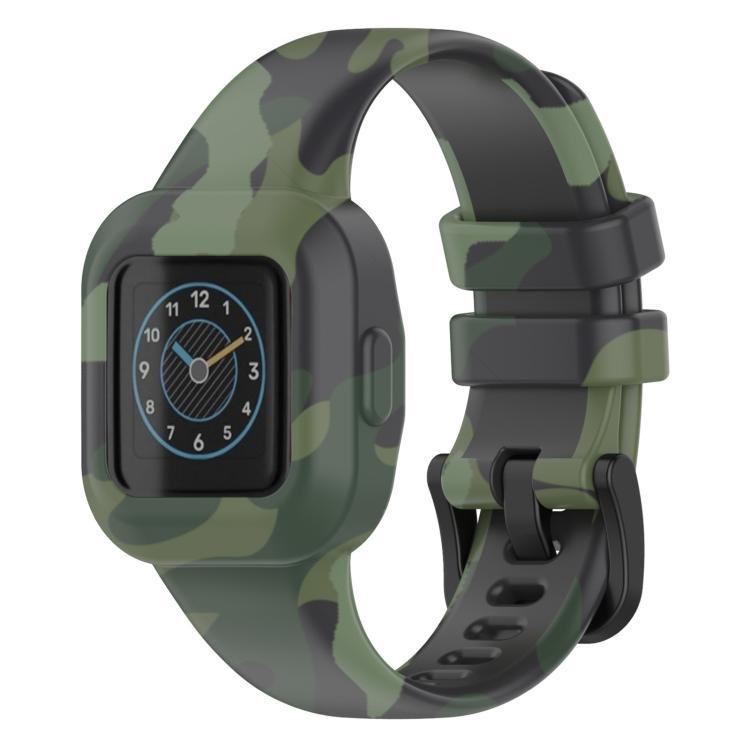 xDfind correa de silicona impresa de hebilla de acero para Garmin Fit JR3 / Garmin Vivofit JR 3