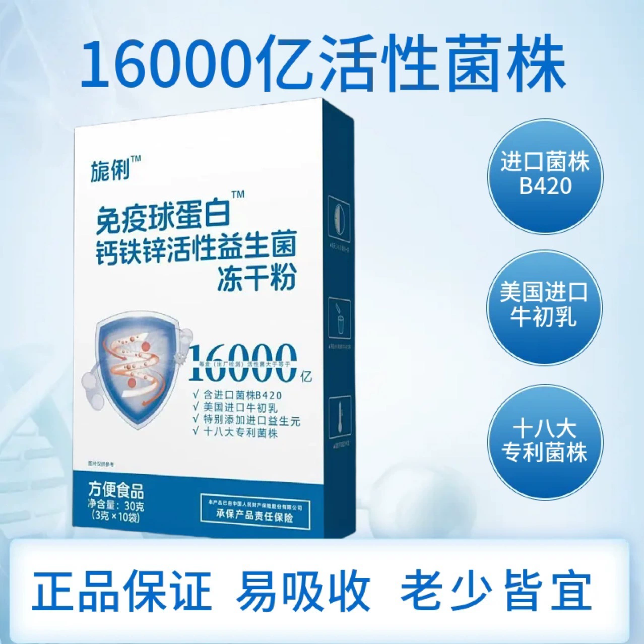 Иммуноглобулины и активные пробиотики для здоровья от Нили (Китайская академия наук)