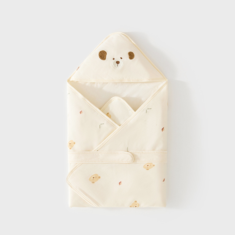 베이지 (자수 강아지 60g 이불) 90*90cm