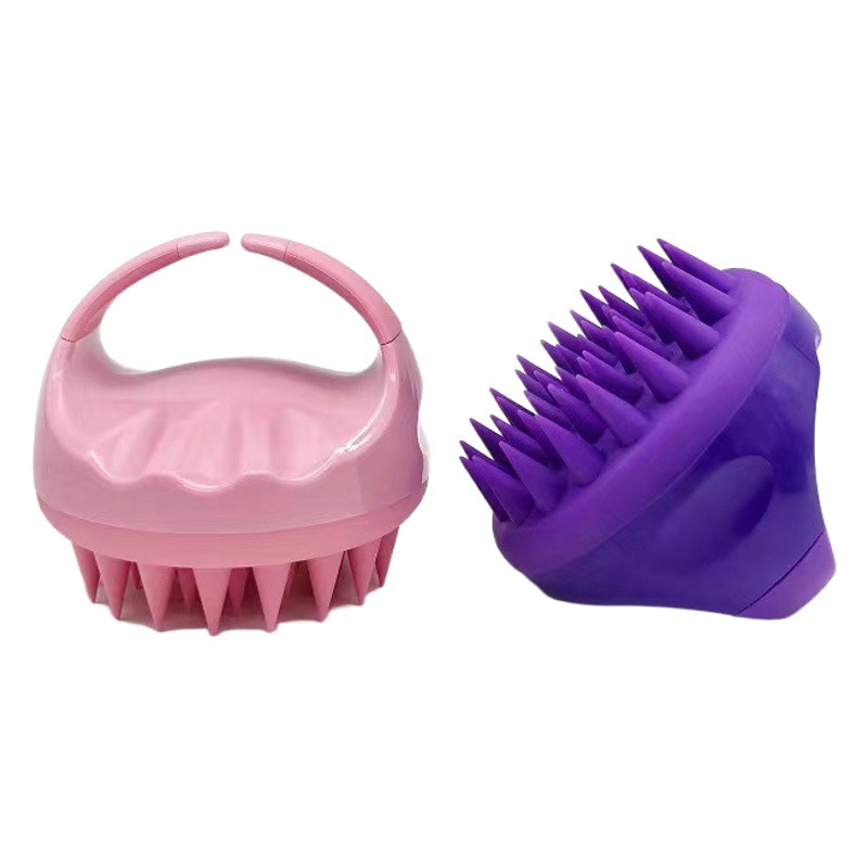 Mantingshi nuevo cepillo de champú de silicona champú masaje peine del pelo cabeza masajeador Meridian cepillo ventas directas de la fábrica