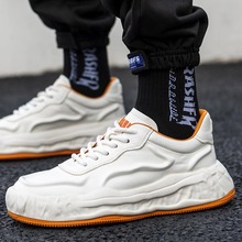 新款潮牌男鞋厚底小白鞋秋季溶解板鞋运动休闲鞋子男潮鞋