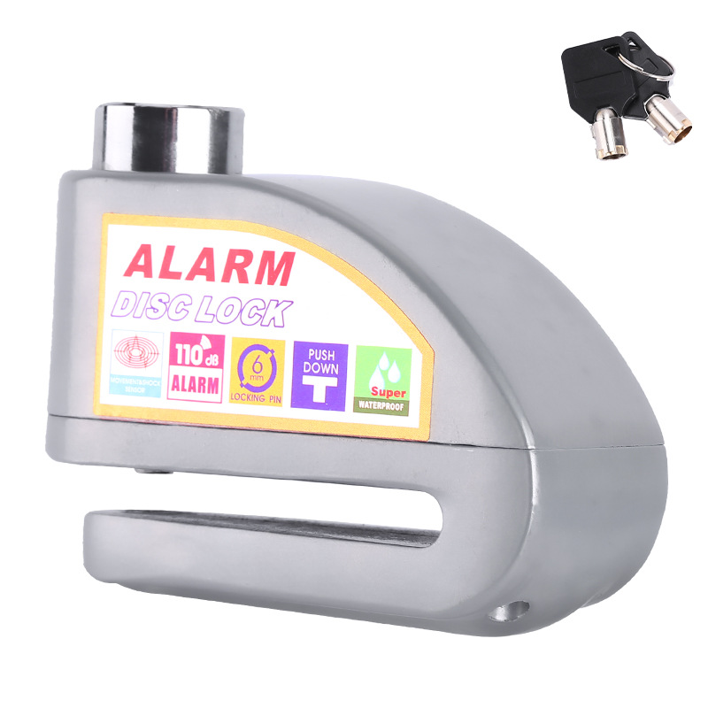 Bicicleta de freno de disco de bloqueo de alarma cerradura del coche eléctrico de disco de freno de la motocicleta bloqueo antirrobo equipo Jiuyue image 12