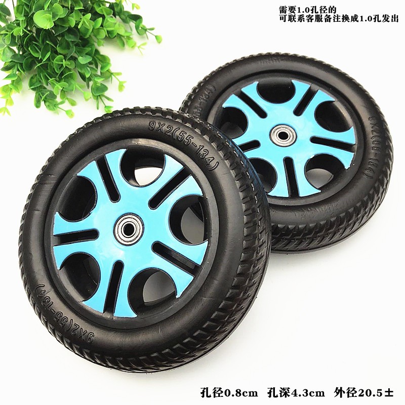 Accesorios de automóviles infantiles ruedas tricicletas infantiles cochecito de bebé auto-bicicleta neumáticos traseros espuma ruedas delanteras