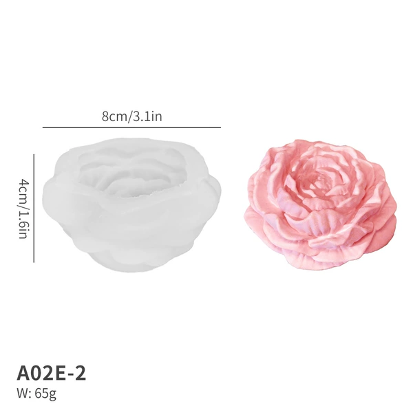 A02E-2 Peony Flower Mold