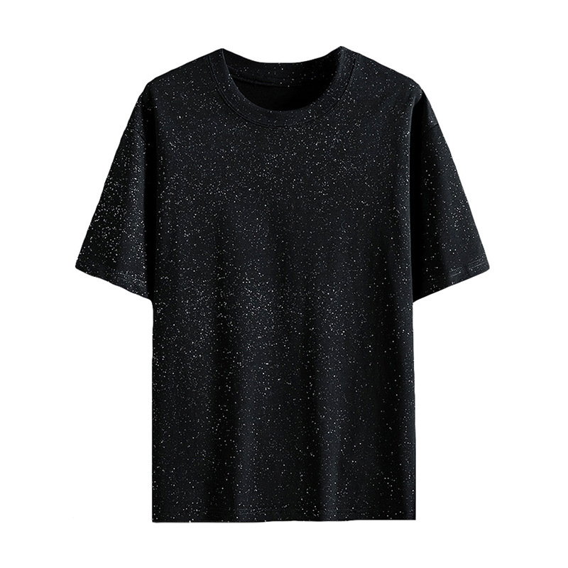 Men's summer trend casual short sleeve T-shirt with a round collar
