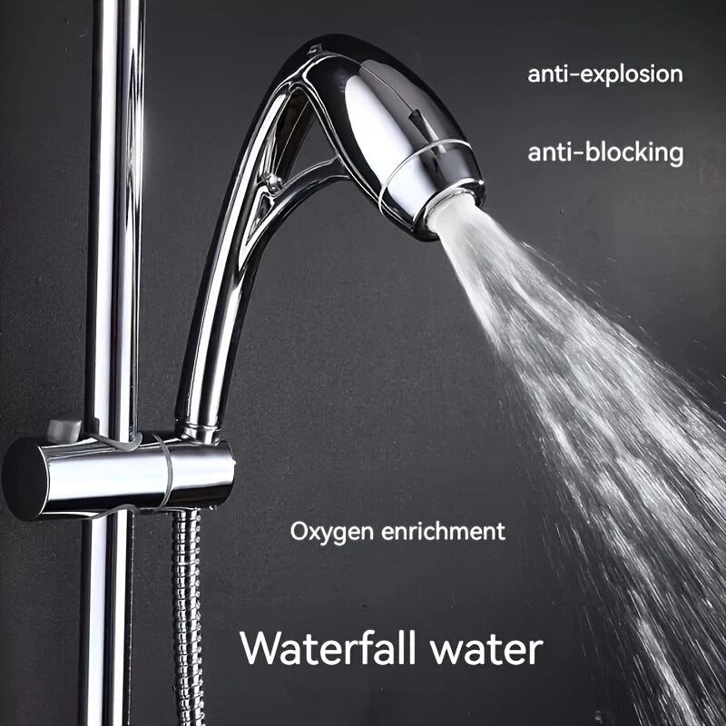 Air can ooze oxygen hand-held shower shower coarse hole anti-blocking turbine high-pressure nozzle shower household shower shower head