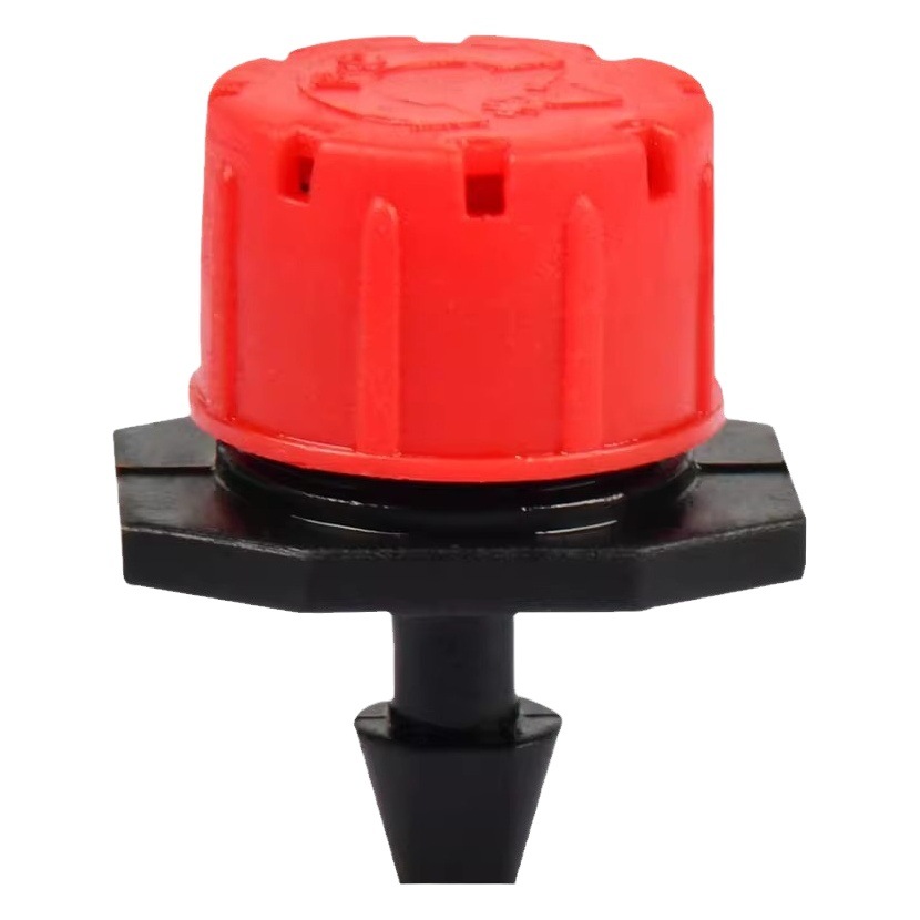 Caperucita Roja accesorios de riego por goteo de ocho agujeros de flujo ajustable de árboles frutales plántulas riego por aspersión riego agrícola por goteo