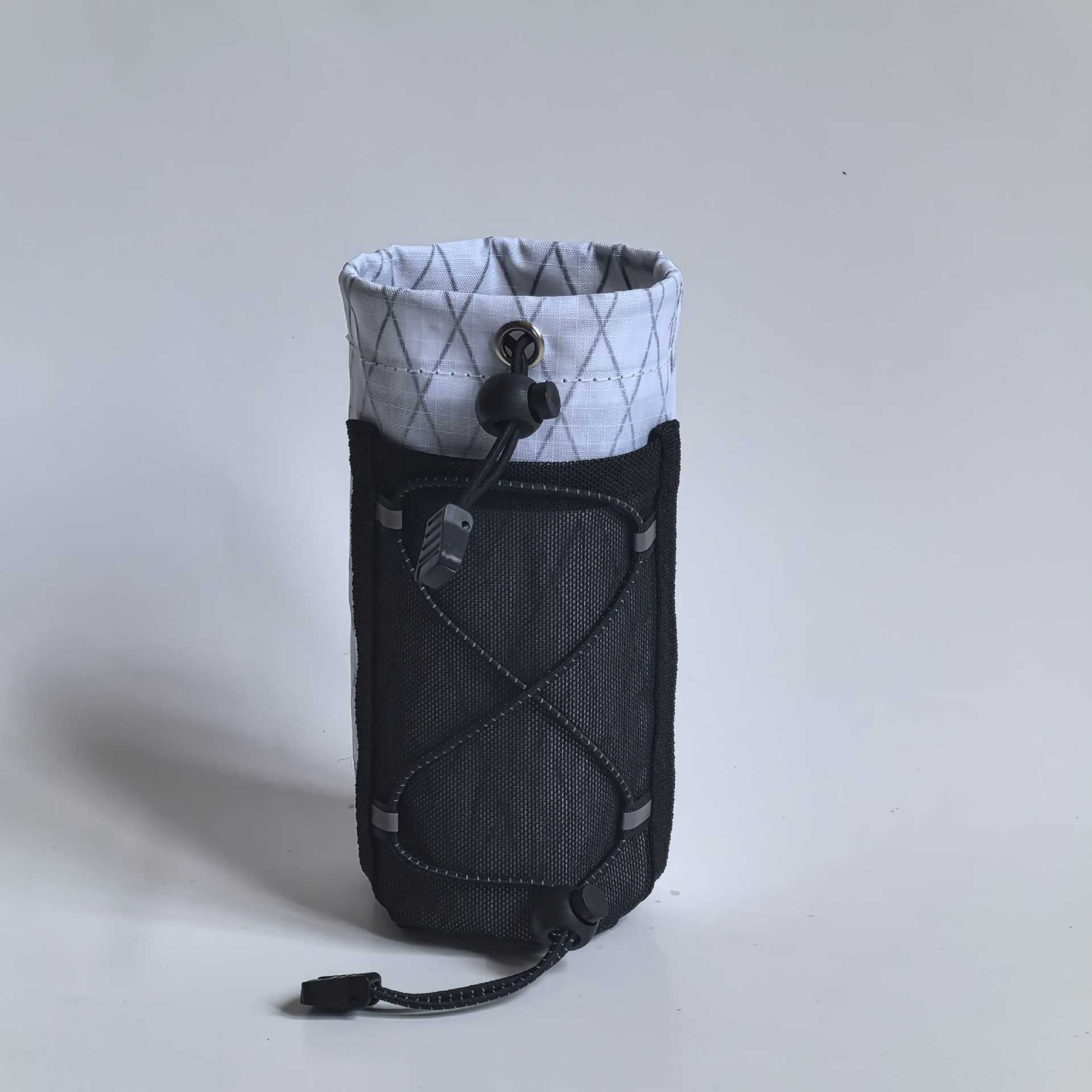 X-pac water bottle bag-white (black rope)