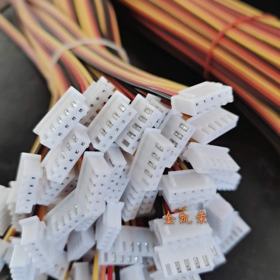 厂家直供定 制1097#22  4P彩排端子 255MM  3+7扭线 PH2.54端子线