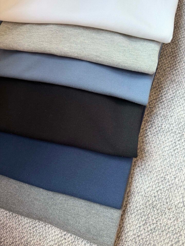 Áo polo nam tay ngắn cổ bẻ thêu logo ngựa nhỏ, chất cotton pique cao cấp — Màu trắng, Màu xanh tím than, Màu xám nhạt, Màu xám đậm chi tiết 2
