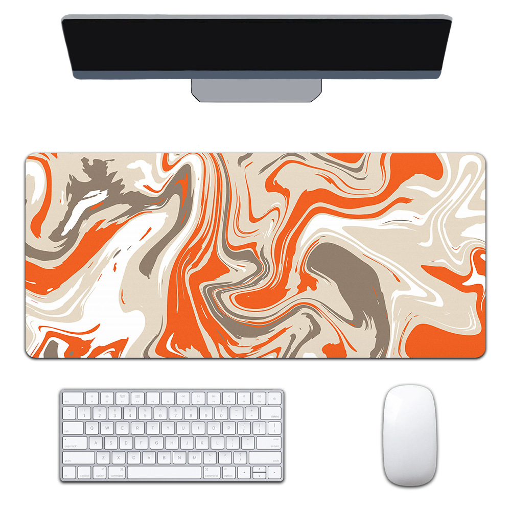 Mapa de calor transfronterizo extra-grande juego engrosado Oficina abstracto viento fluido colorido expansión corrugado mouse pad patrón personalizable