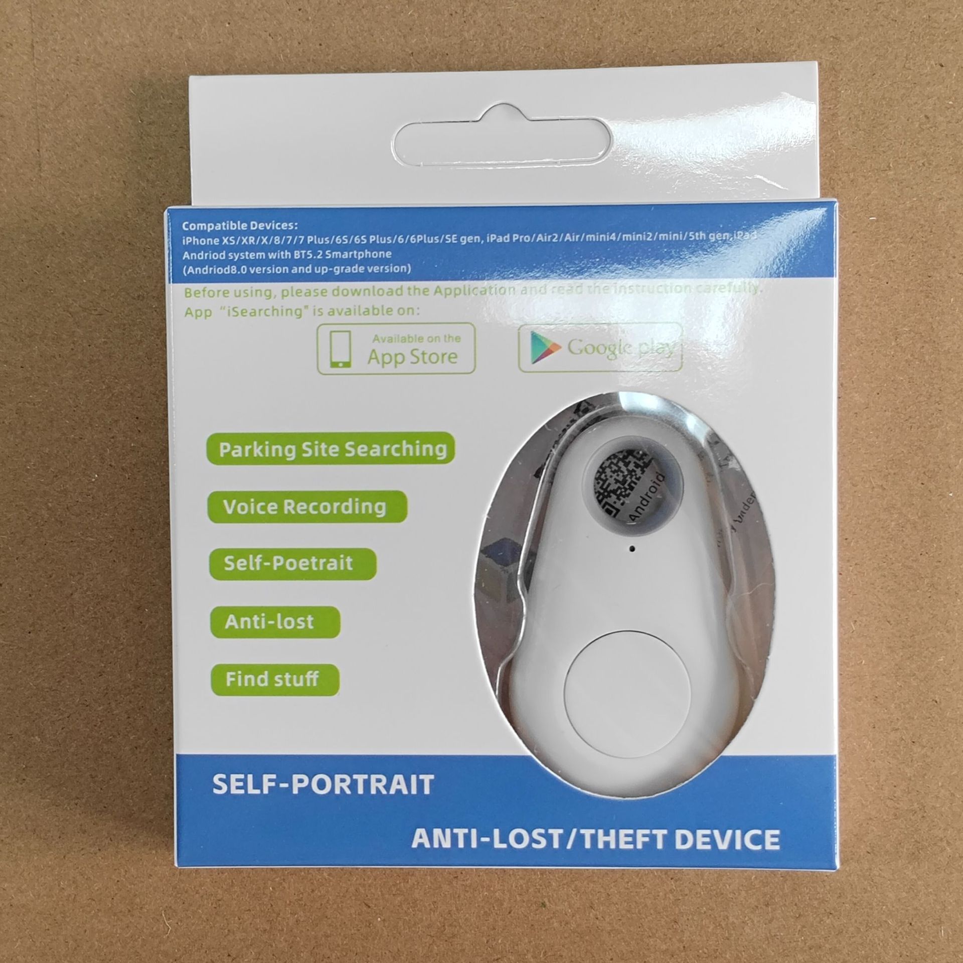 Localizador Bluetooth bidireccional con certificación internacional para llaves, billeteras, mascotas y objetos de valor, con recordatorio de gota de agua y función antipérdida, disponible en fábrica.