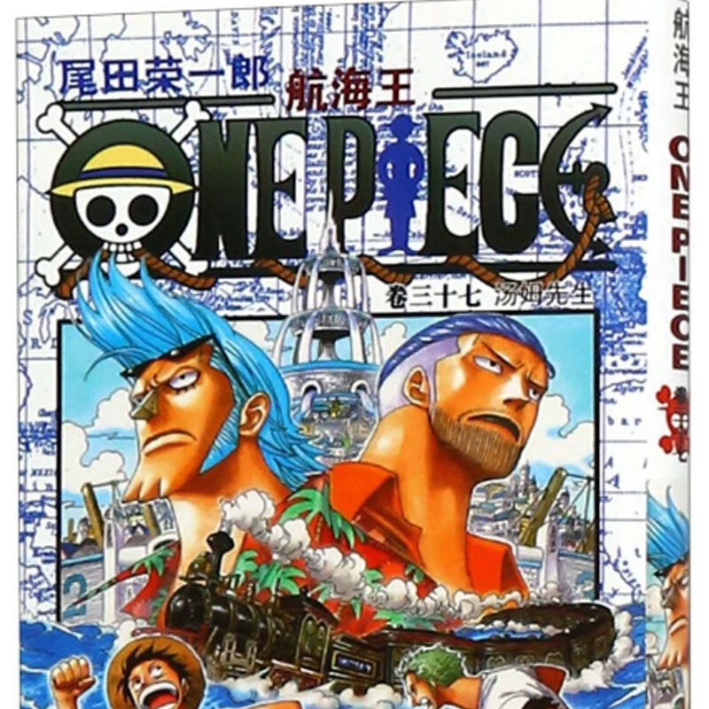 Подлинная манга-серия One Piece 1-108, аниме с горячей кровью, японский комикс, двумерная японская анимация