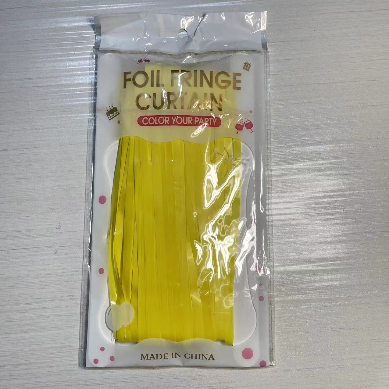 1*2 M 1,6 seda gruesa macaron lluvia cortina borla boda decoración de fondo