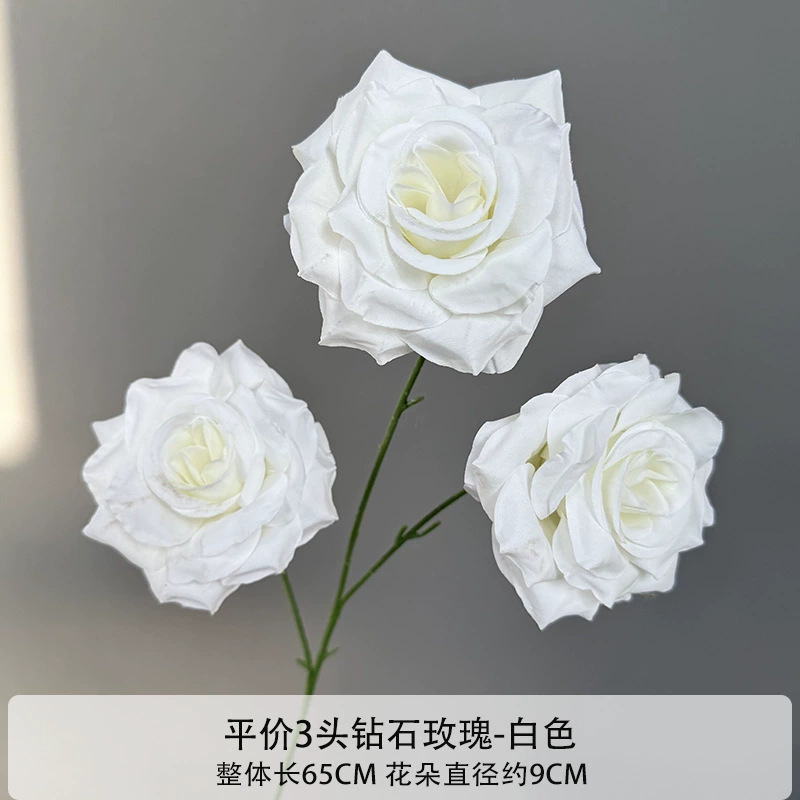 Diamante de 3 cabeças rosa-branco