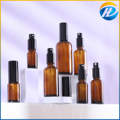 10ml-100ml茶色ガラススプレーボトルローションボトル避光化粧品ボトルプッシュローションスプレー分注ボトル