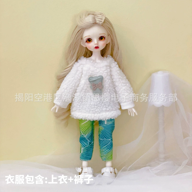 Doll clothes set, 30 cm 6-point BJD, Lolita-style outfit (multi-color YY options)