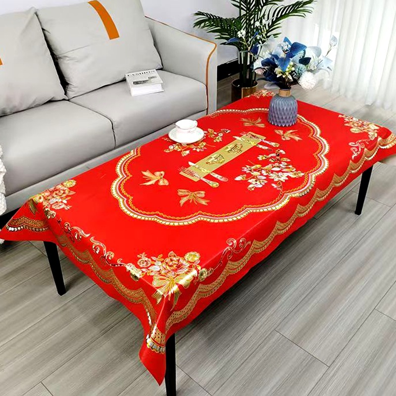 New Waterproof, Oil-Proof, and Heat-Resistant Coffee Table Tablecloth, No-Wash Rectangular Tablecloth, Home Living Room Light Luxury Waterproof Tablecloth