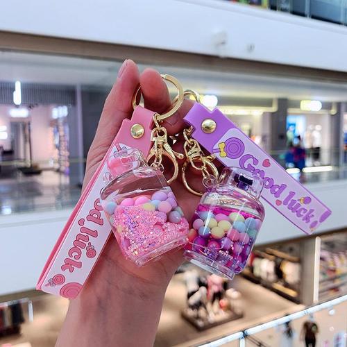 Oil Pearl Gas Cylinder Pendant Keychain Car Charm Wholesale Acrylic Accessories Cute Ornament Key Ring