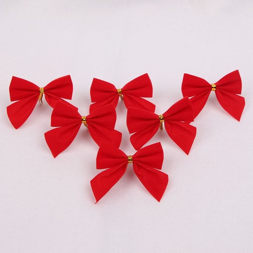 12 pieces of blue Christmas bow Christmas gift decorations Christmas tree ornaments Christmas supplies wholesale