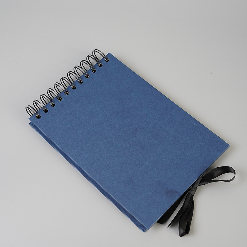 다크 블루 2 색 A5 수평 판