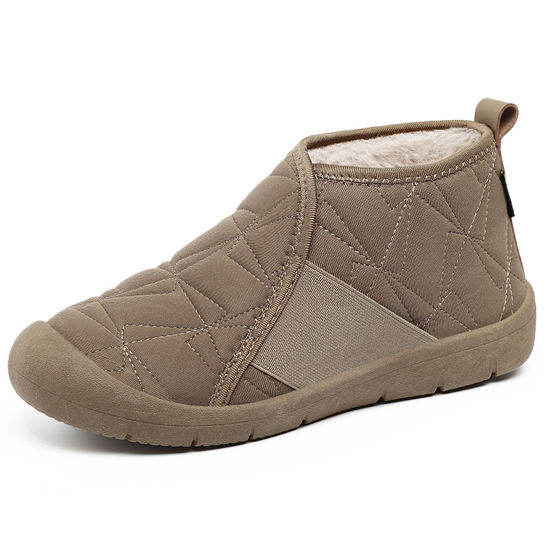 Zapatos de algodón para mujeres nuevas botas cálidas y botas de nieve gruesas casuales, botas de algodón para mujeres, botas cómodas a prueba de frío