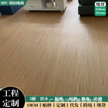 SPC石塑锁扣地板8-10mm静音垫石晶卡扣室内拼接地板翻新防水自铺