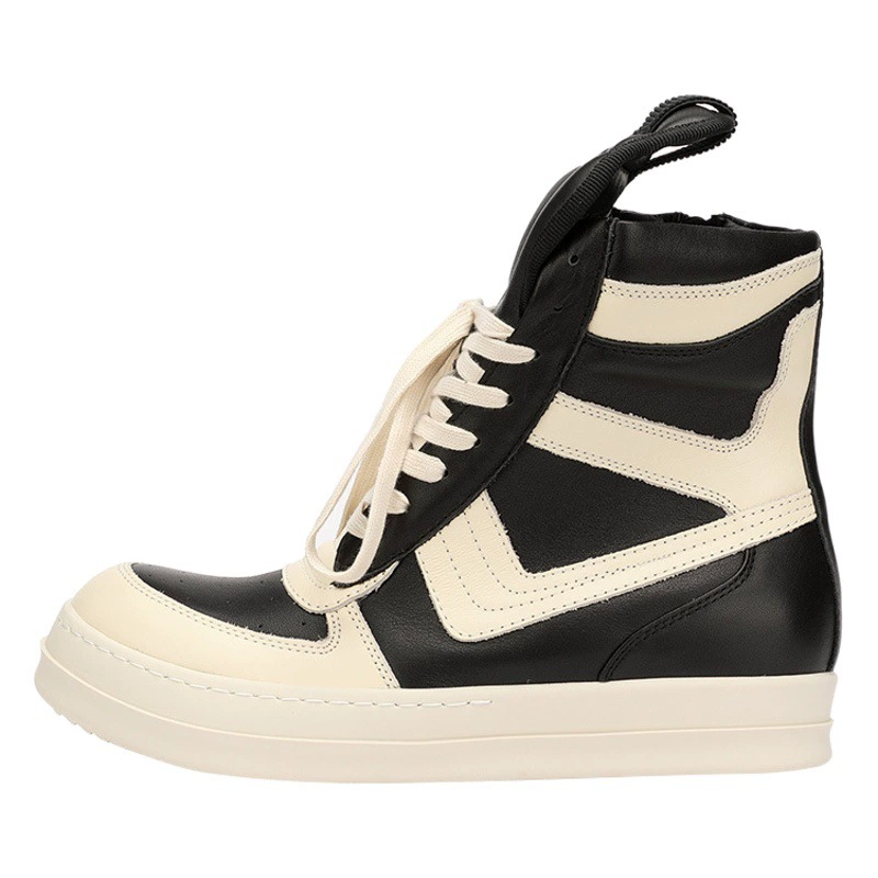 Мужская обувь в европейском и американском стиле с высоким берцем и большими крючками, черно-белые короткие сапоги Martin, качественная обувь из натуральной кожи, кожаные сапоги, мужские приливы оптом