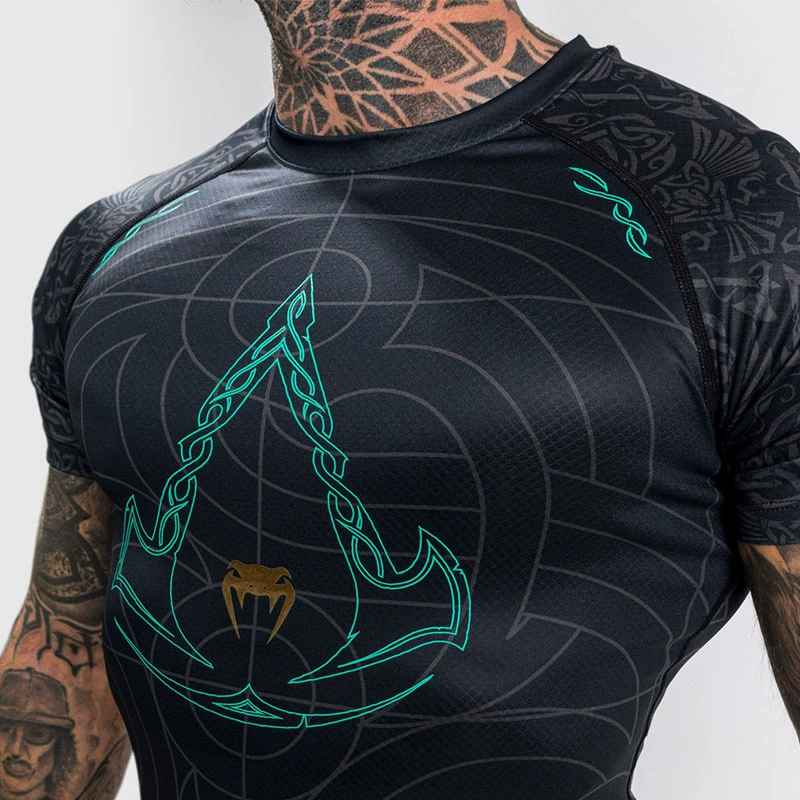 VENUM Venom Быстро сохнущие шорты с коротким рукавом MMA тренировочные спортивные лосины мужской высокий эластичный баскетбол костюм