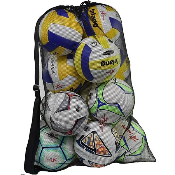Amazon Hot Selling Large Capacity Training Football Volleyball Basketball Storage Mesh Bag Large Basketball Bag