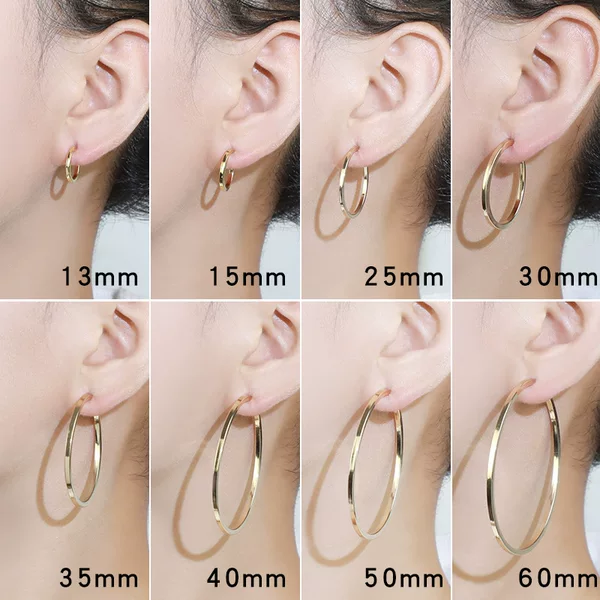 European and American Style Exaggerated Metal Circle Large Earrings Internet Celebrity High-End Earrings Without Piercing Spring Ear Clip Earrings Wholesale