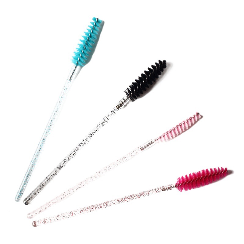 Crystal Rod Color Eyelash Brush Disposable Eyelash Brush Portable Eyelash Brush Multi-purpose Small Brush