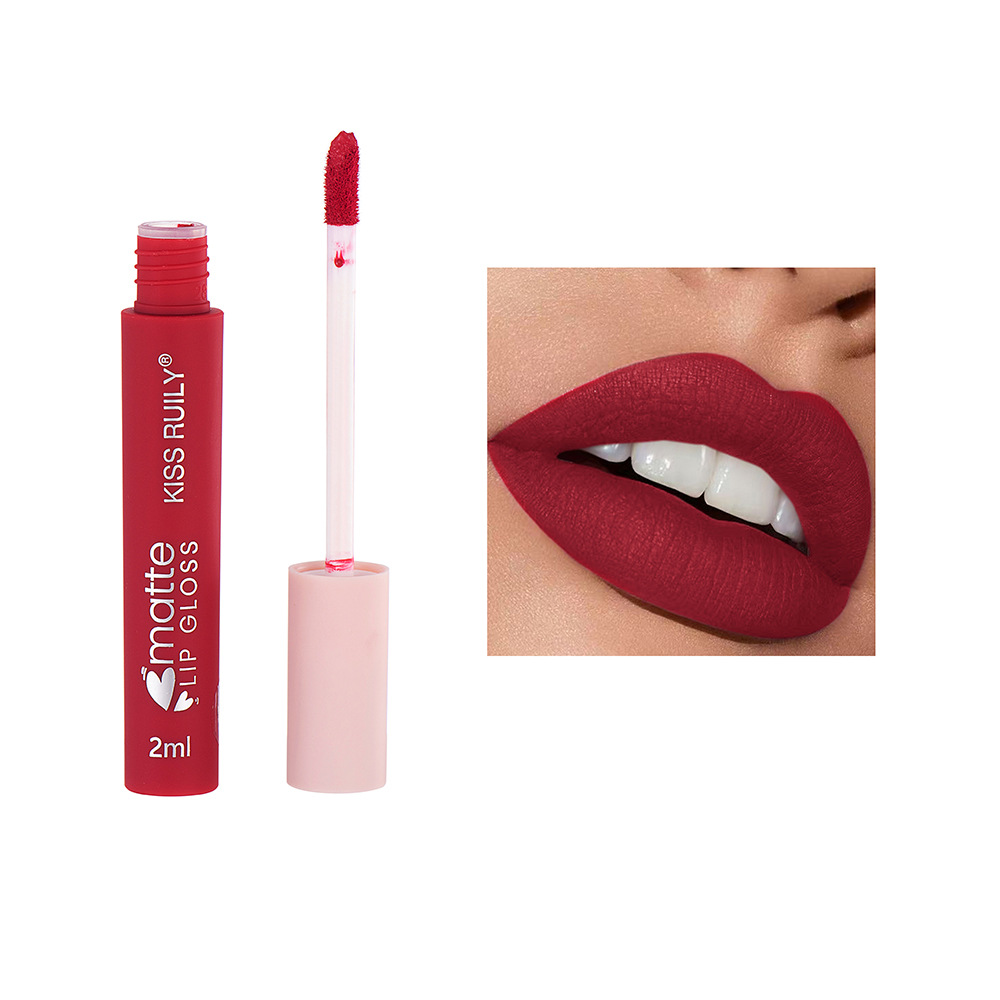 Cross-border Makeup 12-piece matte non-stick cup lip gloss set, European and American style liquid lipstick velvet waterproof lip gloss for export undefined