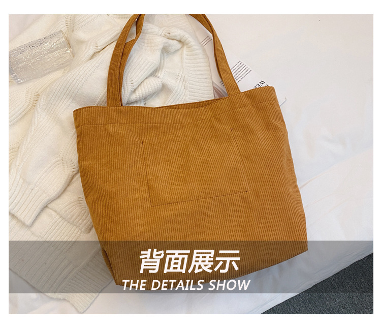 Fashion Personality Shoulder Bag New Canvas Casual Handbag Simple Fashion Bag display picture 29