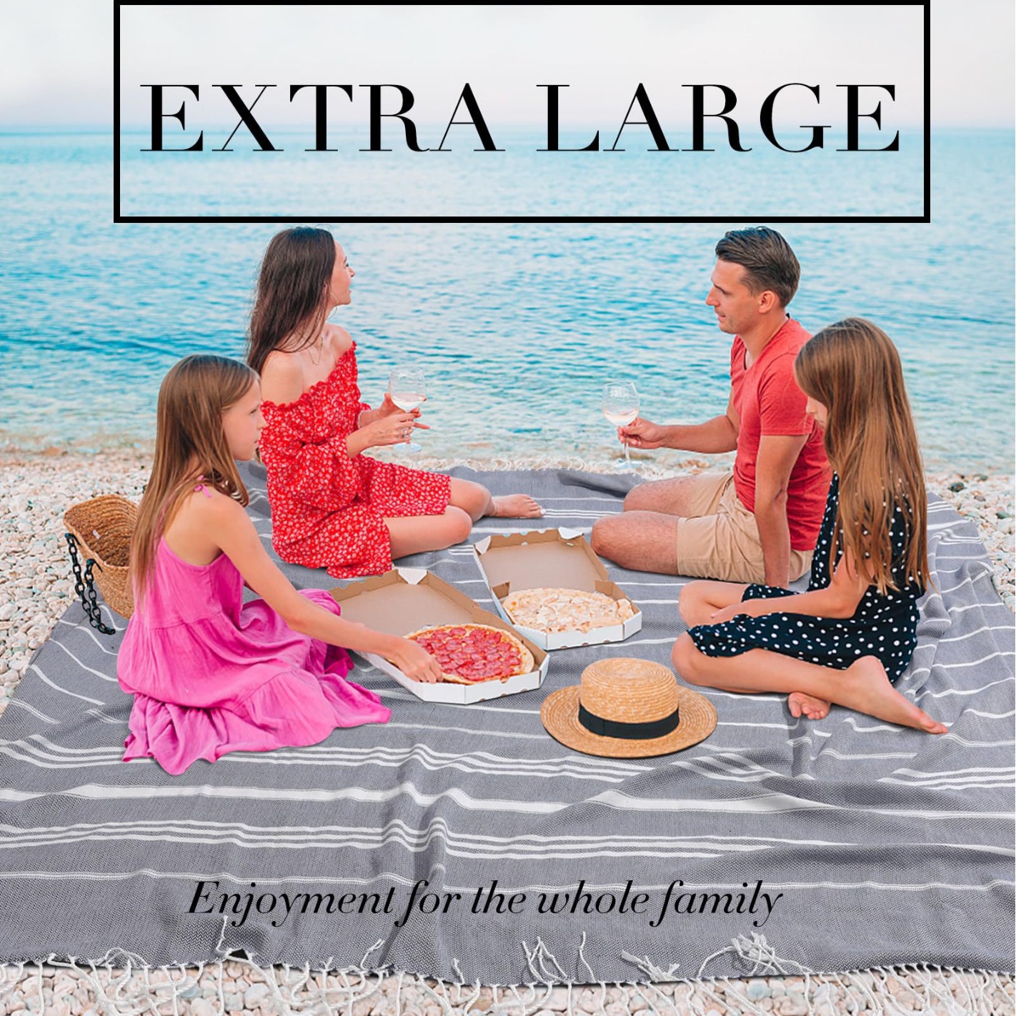 Toalla de playa turca con bordas toalla de playa turca Amazon venta al por mayor transfronteriza