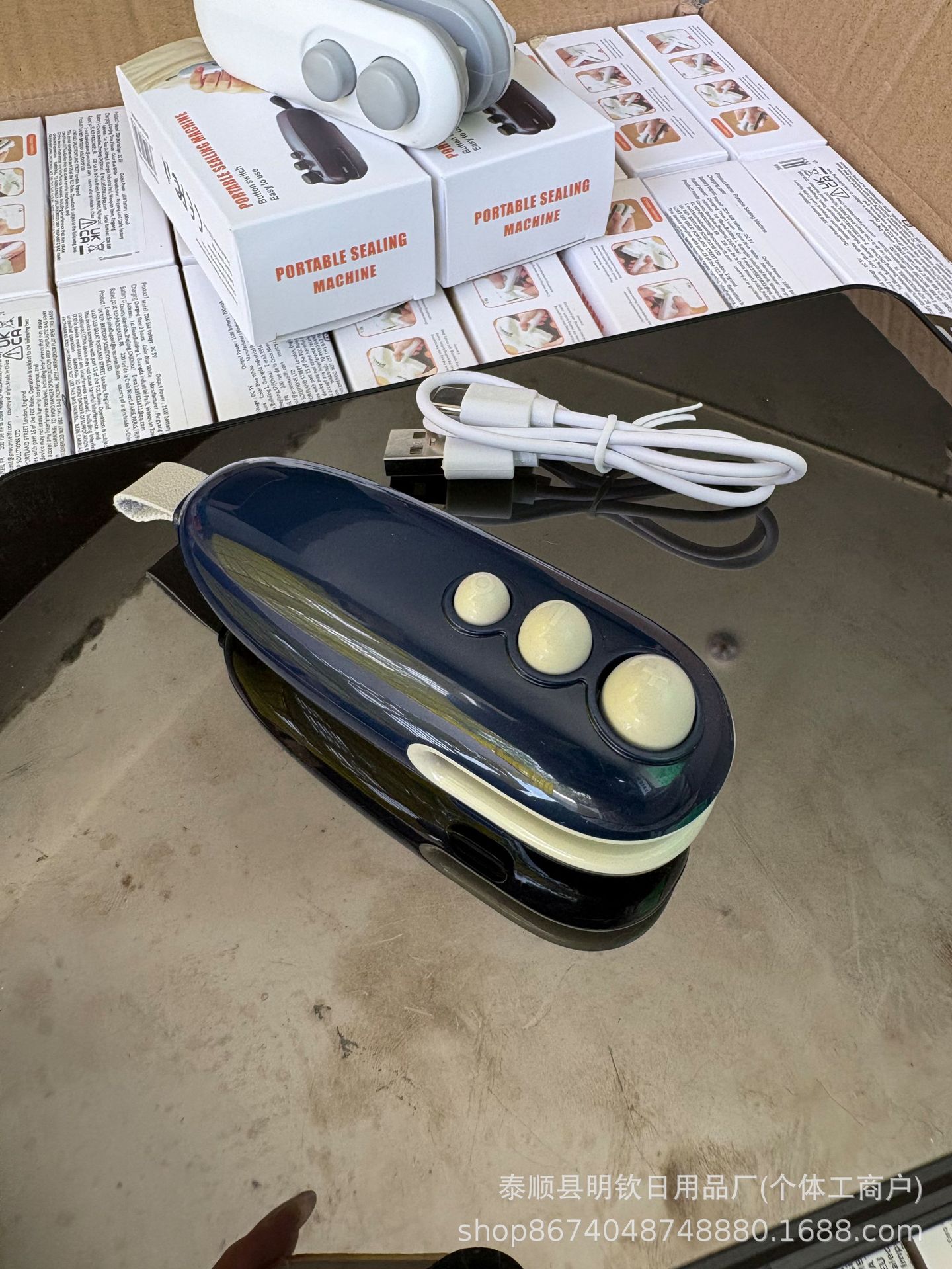 Mini Handdruckversiegelungsmaschine tragbar für Kunststoffbeutel