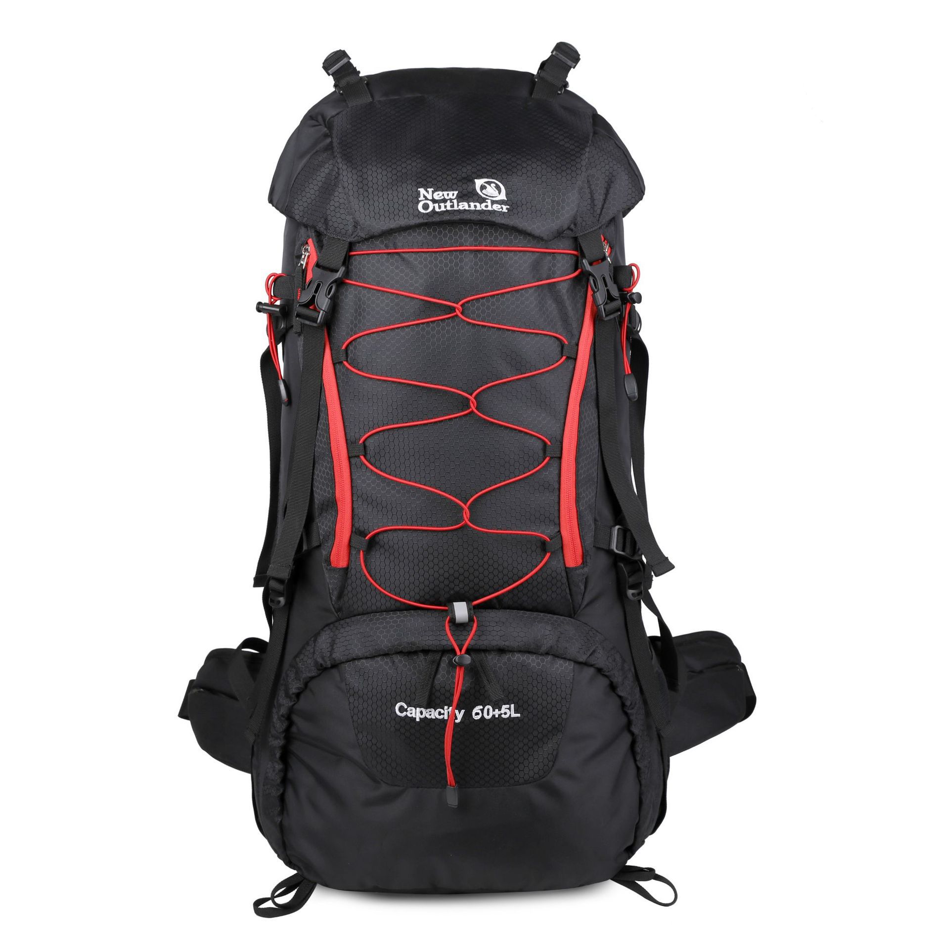 Transfronterizos nueva mochila al aire libre 60L gran capacidad de nylon viaje camping caminata mochila de montaña