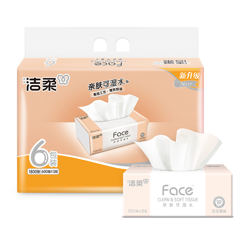Papel Tisú Facial de Pulpa de Madera Nativa, Aromatizado, para el Hogar