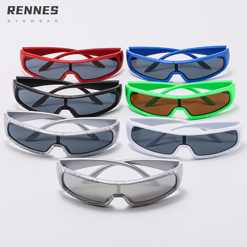 New Men's Outdoor Cyberpunk Future Tech Style Y2K Trendy Fashion Outdoor Sports Sunglasses