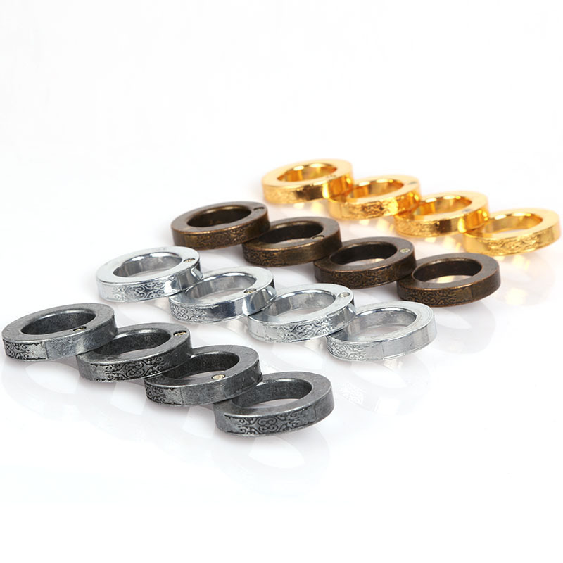 Sihirli Yüzük 4 Halkalı Kendini Savunma Dış Mekan Cam Kırıcı Kurt Kaçışına Karşı Parmak Yüzüğü Spor ve Açık Hava Kamp ve Yürüyüş_voghion.com