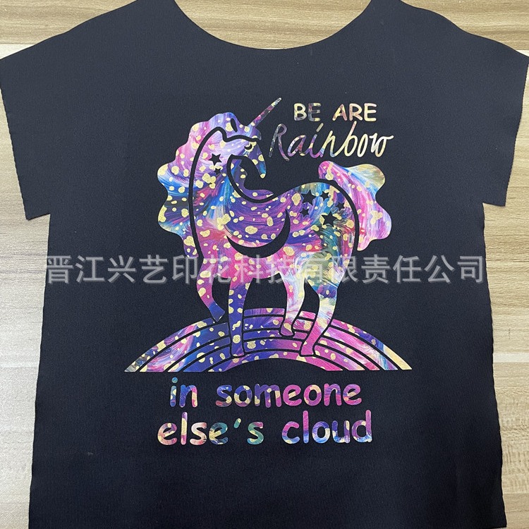 热转印激光烫图服装热转印图案女装潮图童装凤尾蝶美人斑