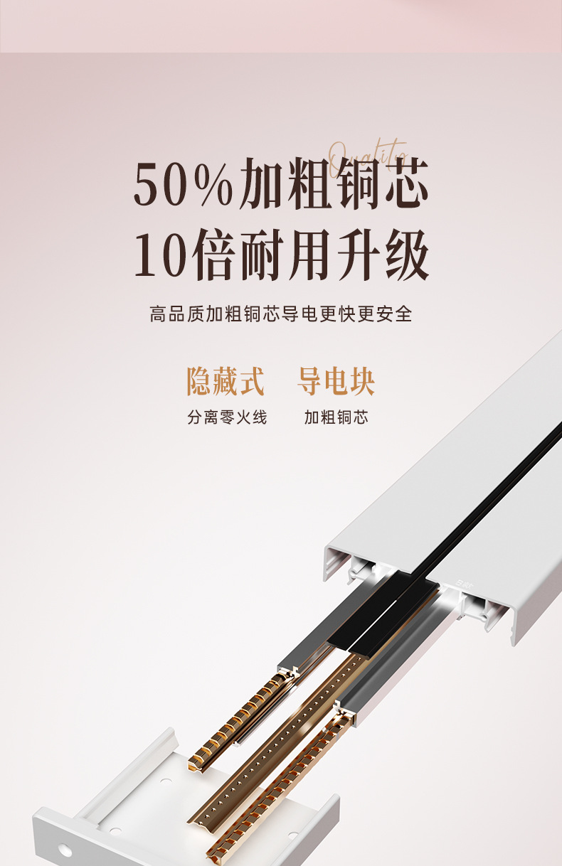 欧标德式导轨滑插线板厨房大功率明装挂壁式排插电力移动轨道插座