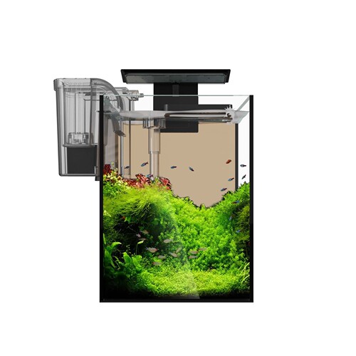 Fish tank desktop small tank aquarium water plant small  new cross-border ornamental fish creative glass tank