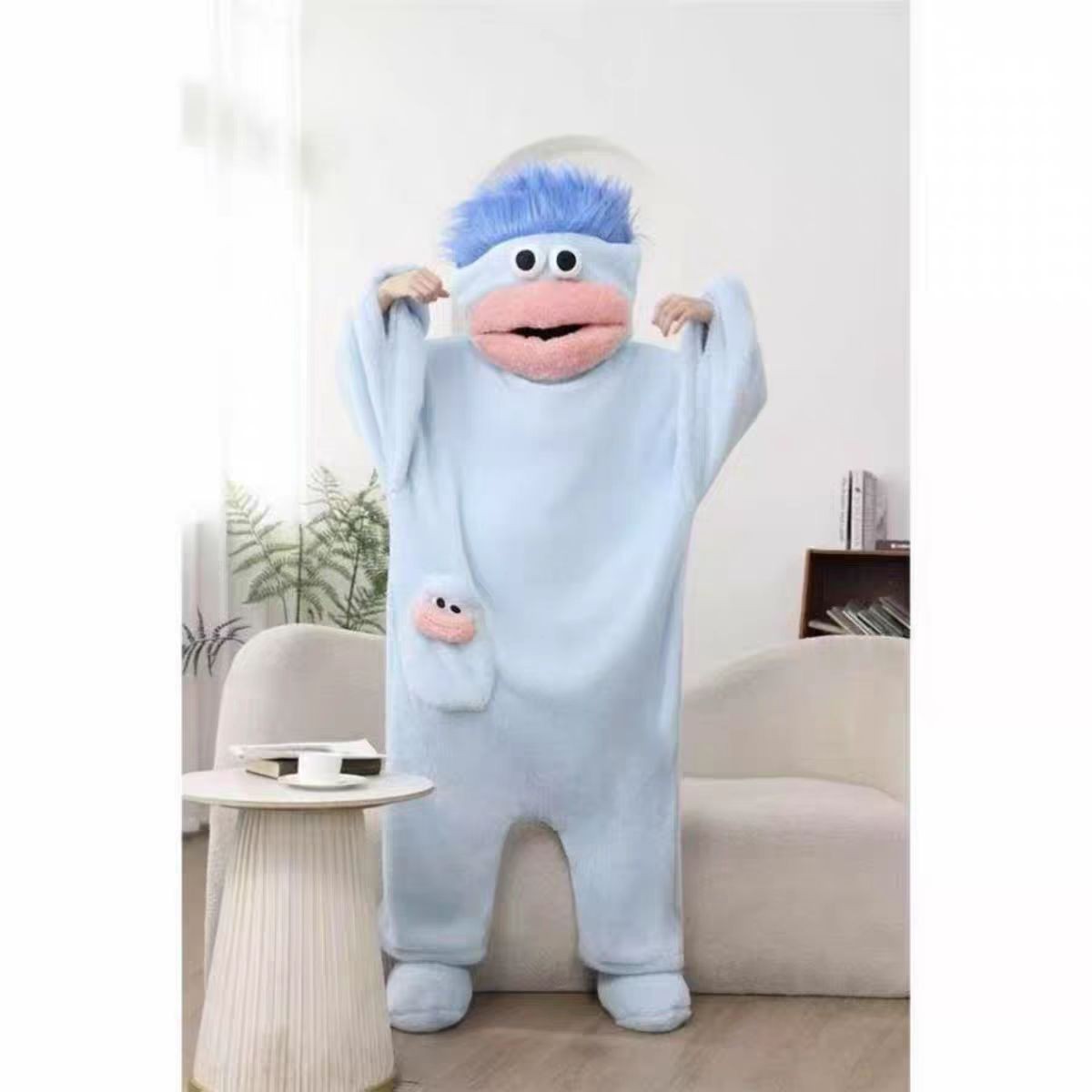 Pijama con capucha de diseño “fresa” y personajes – Forro polar, admite envío directo