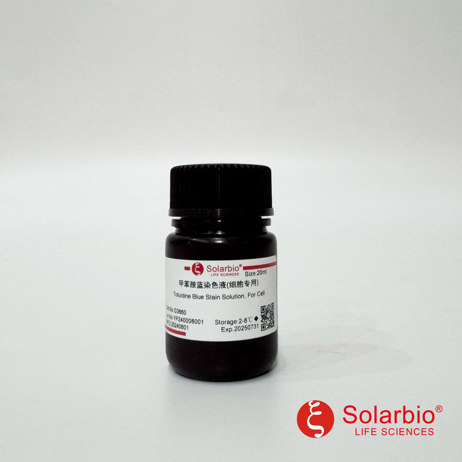 G3660 甲苯胺蓝染色液(细胞专用) 细胞内酸性黏液多糖染色 索莱宝