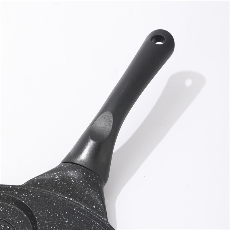 Fabricantes de comercio exterior dibujos animados siete agujeros desayuno plato de asado huevos hamburguesas molde waffle para bebés alimentos suplementarios sartén