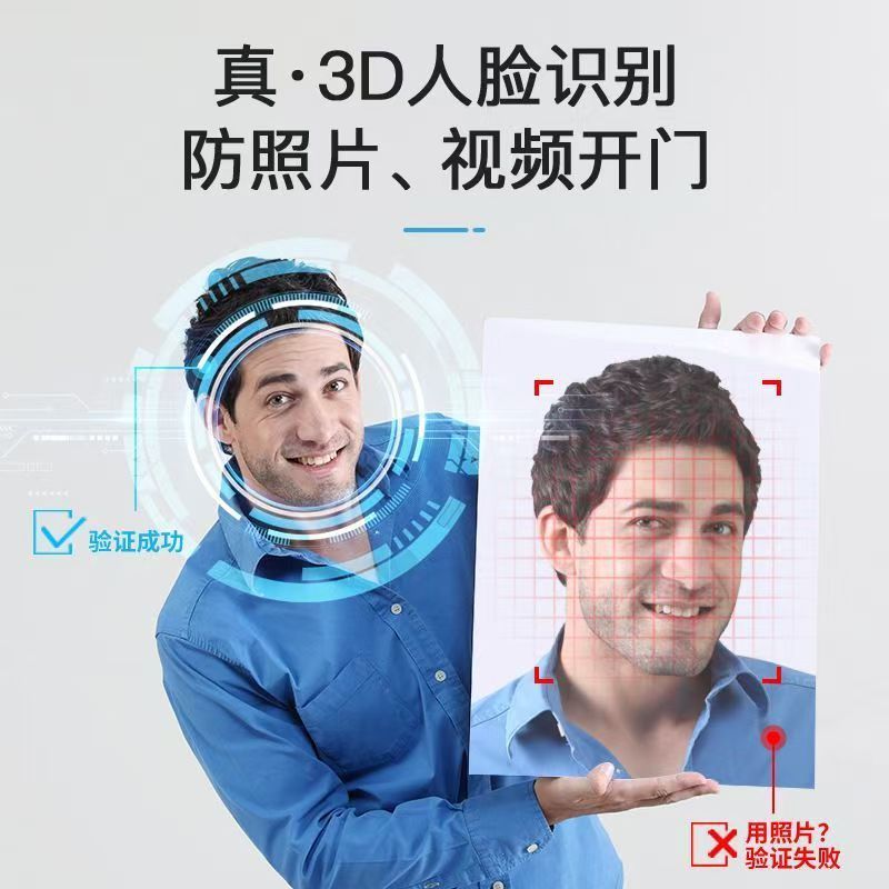 全自動スマート指紋ロック 家庭用防犯ドア 顔認証スマートロック 大画面猫目電子パスワードロック|undefined
