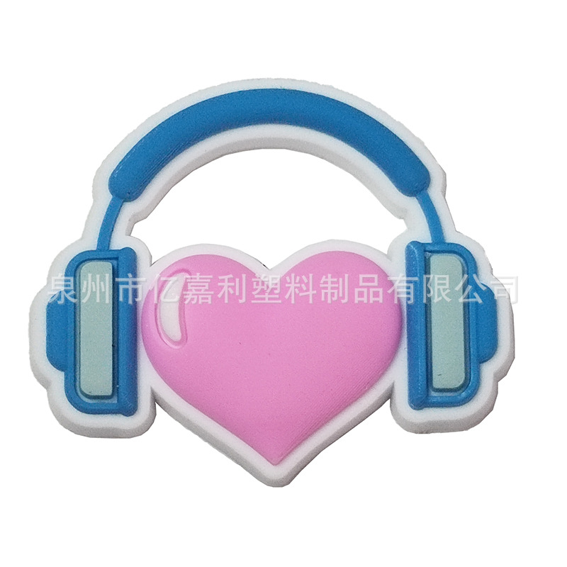 Rosa carta serie agujero zapatos Accesorios agujero zapatos DIY zapatos desmontables flor zapato hebilla al por mayor